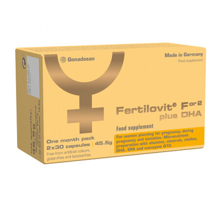 Fertilovit F or2 plus DHA, 60 Kapseln, Gonadosan