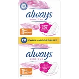 ALWAYS Ultra Sensitive Normale Pads Ultra Zachte Kleine Pads Met Vleugels Voor Comfort & Bescherming 20 Stuks