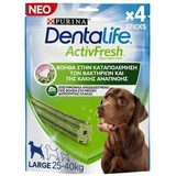 PURINA Dentalife Activfresh Tratamiento Dental Grande para Perros Contra el Olor 4 piezas