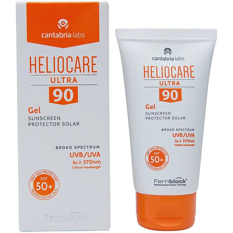 Gel pentru protectie solara cu SPF 50+ Heliocare Ultra 90, 50 ml, Cantabria Labs