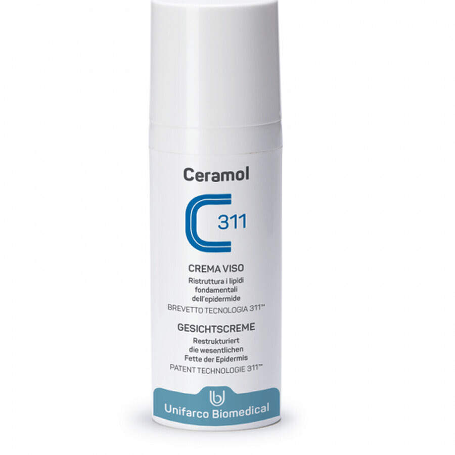 Feuchtigkeitsspendende Gesichtscreme für empfindliche, reaktive Haut, 50 ml, Ceramol