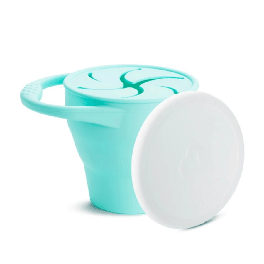 MUNCHKIN C'est Silicone! Składany silikonowy pojemnik na przekąski Snack Catcher 6+ miesięcy Turkusowy: ceny i cechy