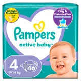 PAMPERS Active Baby Nr.4 Voor 9-14kg 46 Stuks