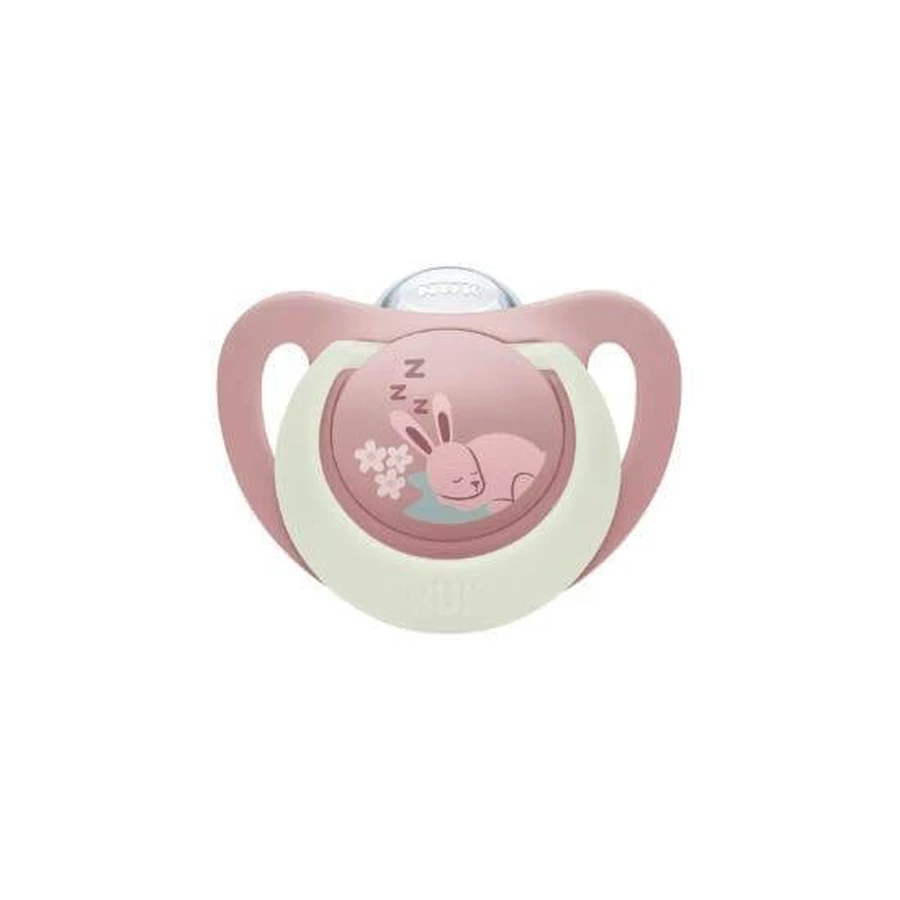 NUK Silicone Soother First Choice Night For 6-18 Months, With Case