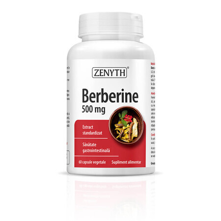 Berberin, 500 mg, 60 Kapseln, Zenyth
