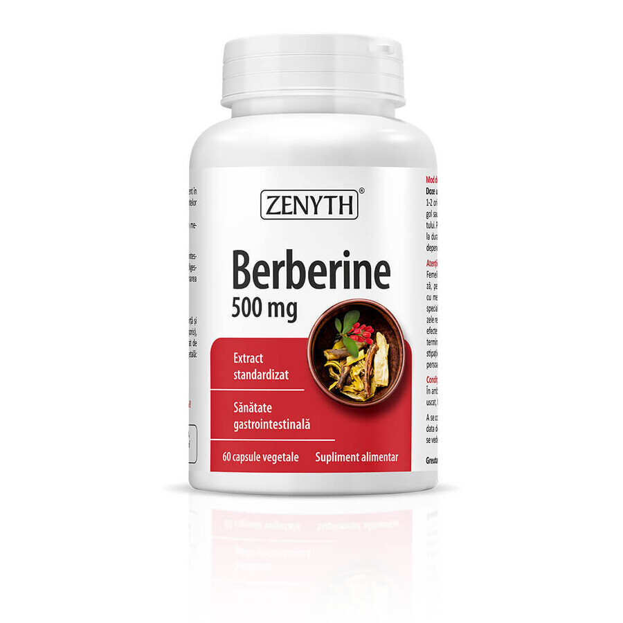 Berberine, 500 mg, 60 capsule, Zenyth recenzii