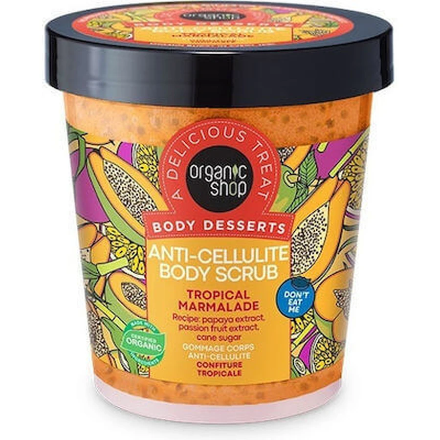 NATURA SIBERICA Deserturi pentru corp Marmeladă tropicală Exfoliant pentru corp anticelulitic 450ml