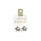 FARMA BIJOUX Onderdraad Oorbellen Rond Sterren Zilver 17mm