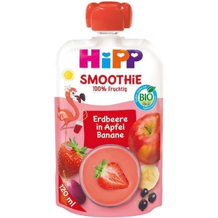 HIPP Bio Smoothie Aardbei, Appel & Banaan 120ml