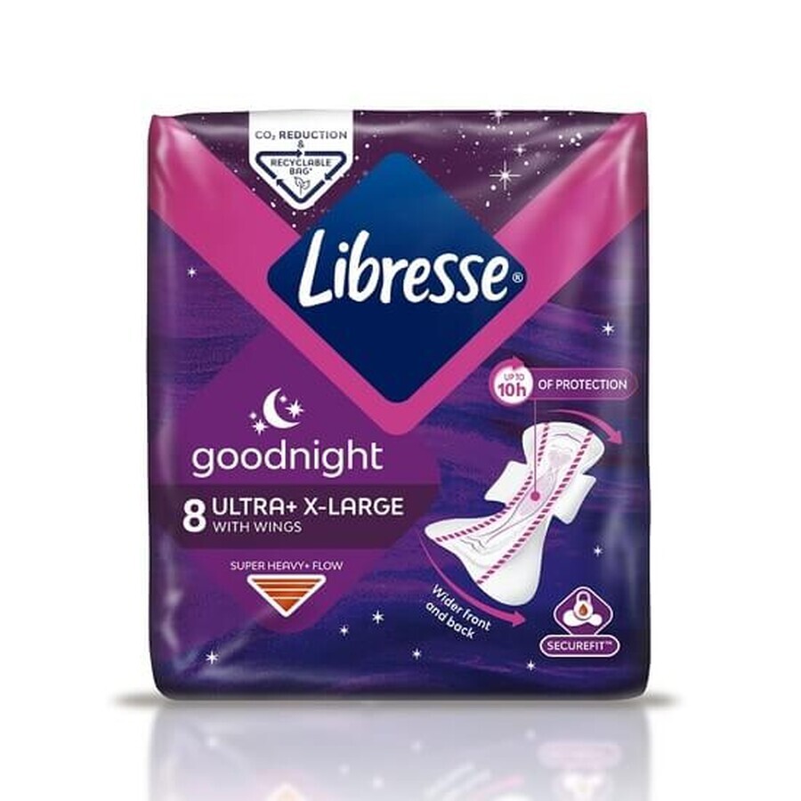 Ultra Goodnight Extra Large Saugeinlage, 8 Stück, Libresse