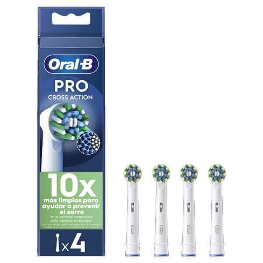 ORAL B Pro CrossAction têtes de brosse à dents électrique de remplacement, 4 pièces
