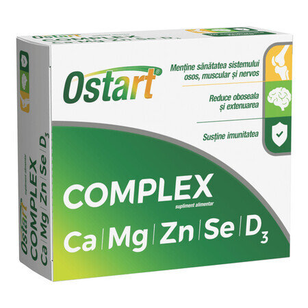 Ostart Complex Ca + Mg + Zn + Se + D3, 30 Tabletten, Fiterman