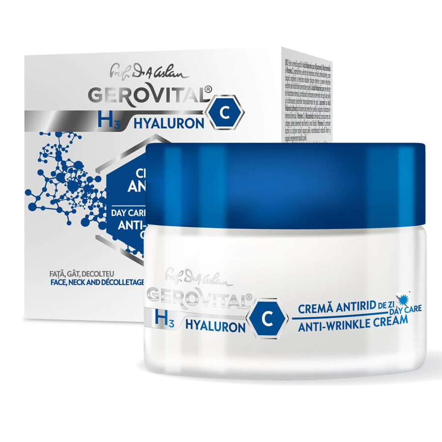 Gerovital H3 Hyaluron C Anti-Falten Tagescreme, 50 ml, Farmec