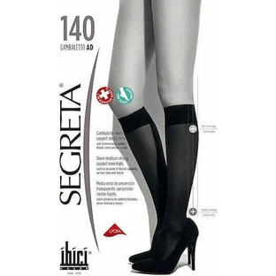 SEGRETA Gambaletto 140Den Chamois Lower Knee Sock Medium Compression Beige