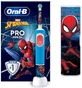 ORAL B Vitality Pro Cepillo de Dientes Eléctrico Spider-Man Con Estuche De Viaje Para Niños Mayores De 3 Años