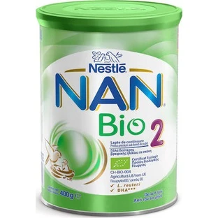 NAN Bio 2-Lapte biologic pentru al 2-lea copil din luna a 6-a, 400gr