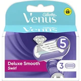 GILLETTE Deluxe Smooth Swirl Vervangingskoppen met 5 bladen 3 stuks