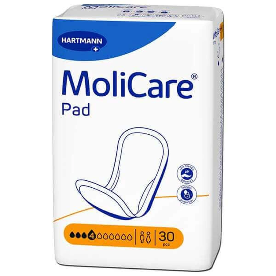 MOLICARE Pad Leggeri di ritenzione 4 gocce 30 pezzi