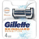 GILLETTE Skinguard Sensitive Cabezales de Recambio con 2 Cuchillas y Cinta Lubricante Para Piel Sensible 4 Piezas
