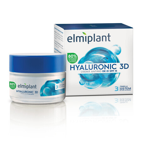 Anti-Falten Tagescreme SPF 15 Hyaluronic 3D, 50 ml, Elmiplant