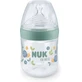 NUK For Nature PP Bottle with Temperature Indicator & Silicone Nipple Small, 150ml 10.743.075 - Green