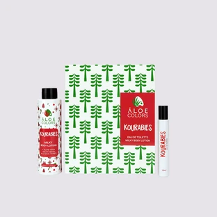 ALOE COLORS Gift Set Kourabies 2024 Perfume In Roll On 10ml & Body Lotion With Curabies Perfume 150ml