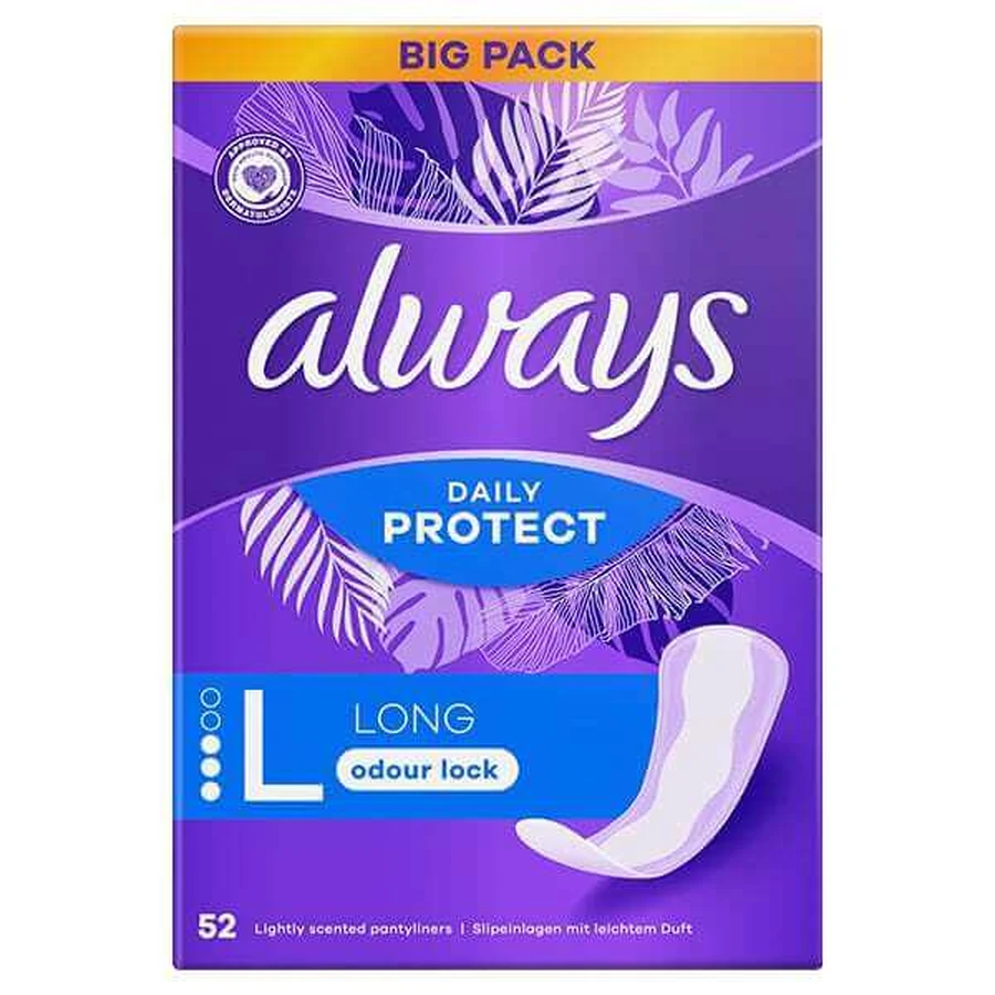 ALWAYS Daily Protect L Long Big Pack, 52 bucăți