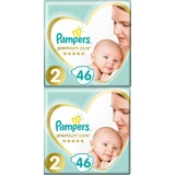 PAMPERS Baby Windeln Premium Care No.2 4-8Kgr 92 Stück