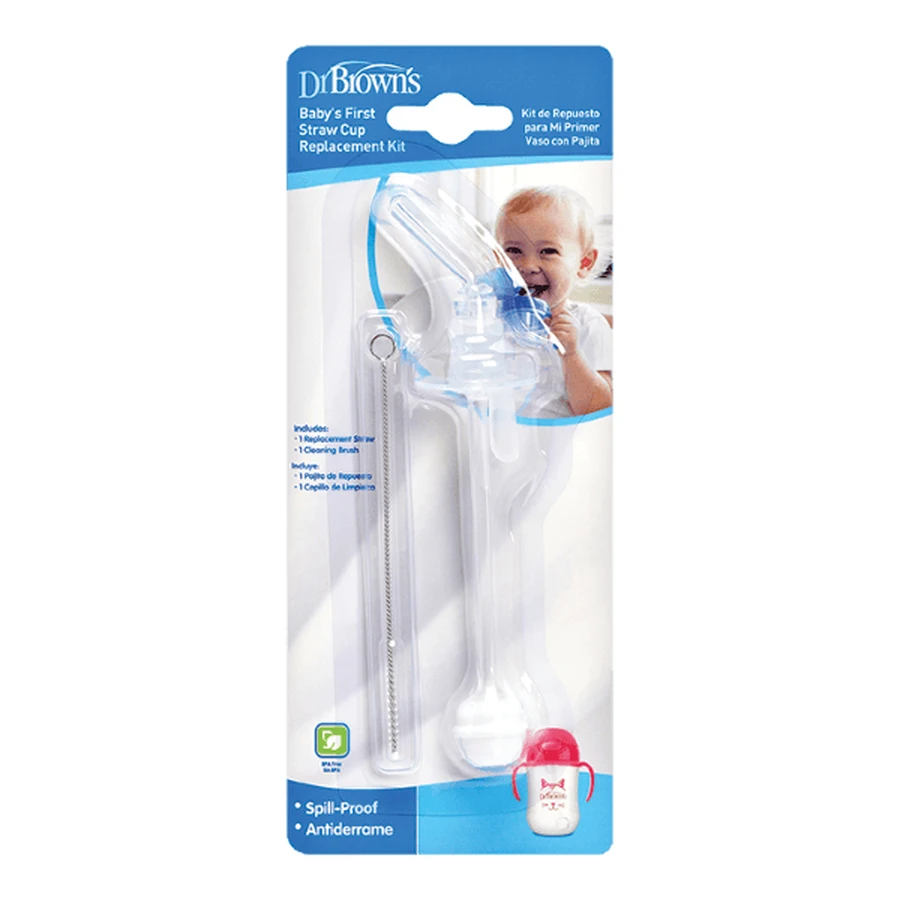 DR. BROWN'S Baby's First Straw Cup Replacement Kit Replacement Spare Plastic Straw For Cup Thermos 270ml TC073