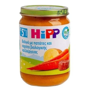 HIPP Bio Bio Baby Maaltijd Rundvlees met Aardappelen & Wortelen Vanaf 5 Maanden 190g