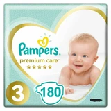 PAMPERS Baby Windeln Premium Care No.3 5-9Kgr 180 Stück