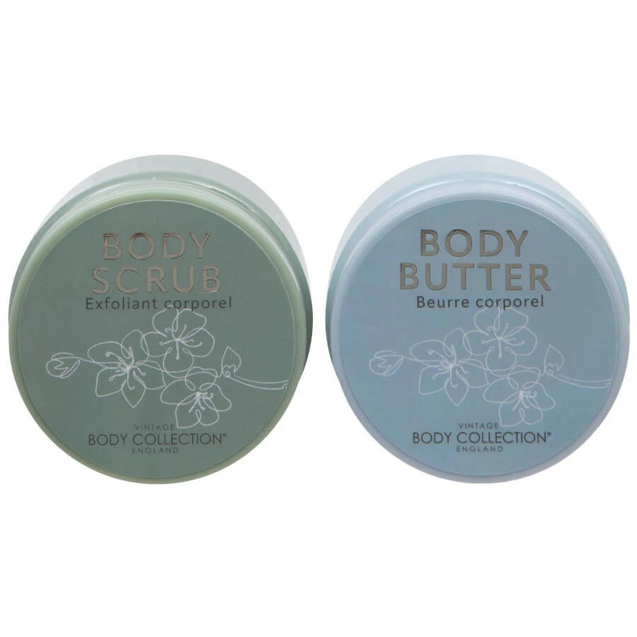 BODY COLLECTION Body Duo Bath & Body Scrub în pachet cadou