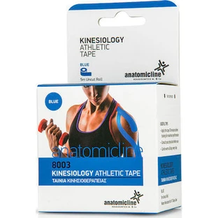 TAPE Anatomic Line Kinesiology Athletic Tape Taśma kinezjologiczna w kolorze niebieskim, 5cm x 5m