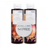 KORRES Grenade Grove Renewing Body Cleanser Shower Gel with Tonic Fragrance Pomegranate 2x250ml