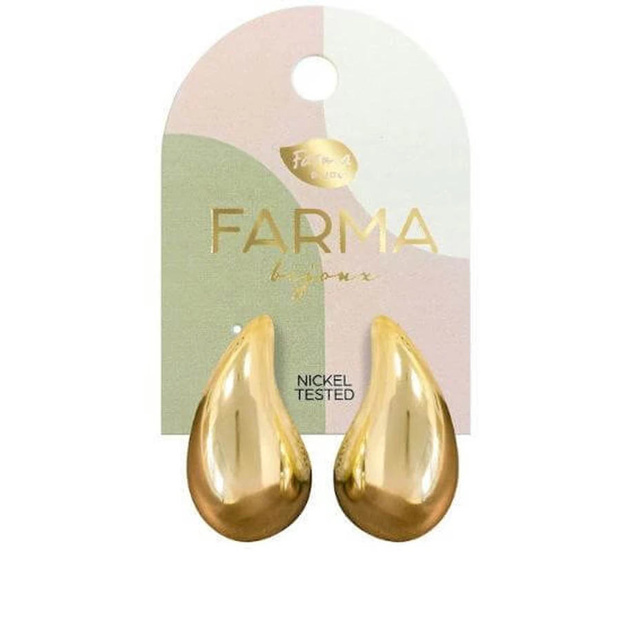 ORION Farma Bijoux Hipoalergenic Cercei Gold Big Drops 30mm