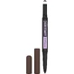 MAYBELLINE Express Brow Satin Duo Pencil, Creion pentru sprâncene 04 Dark Brown