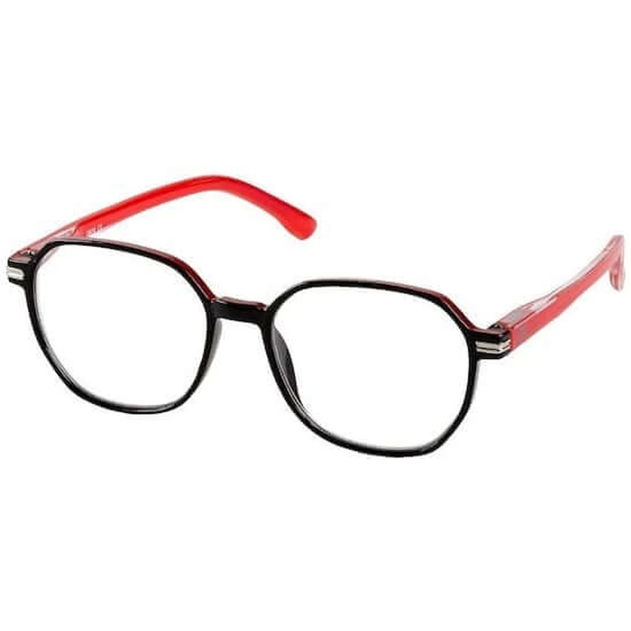 EYELEAD Presbyopie Brille E265 Rot-Schwarz Granit 3.00