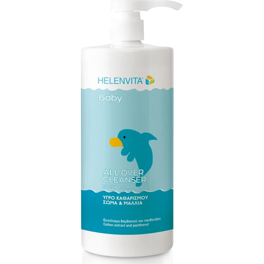 HELENVITA Baby All Over Cleanser Body & Hair Baby-Reinigungsmittel für Körper & Haar 1000ml