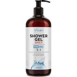 WISE Men Duschgel Würziges Männerduschgel für Frische mit Kardamom & Bitterorangen-Duft 500ml