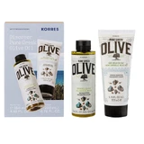 KORRES Discover Pure Greek Olive Oil Body Cleansing Kit mit Body Wash 250ml & Body Cream 200ml