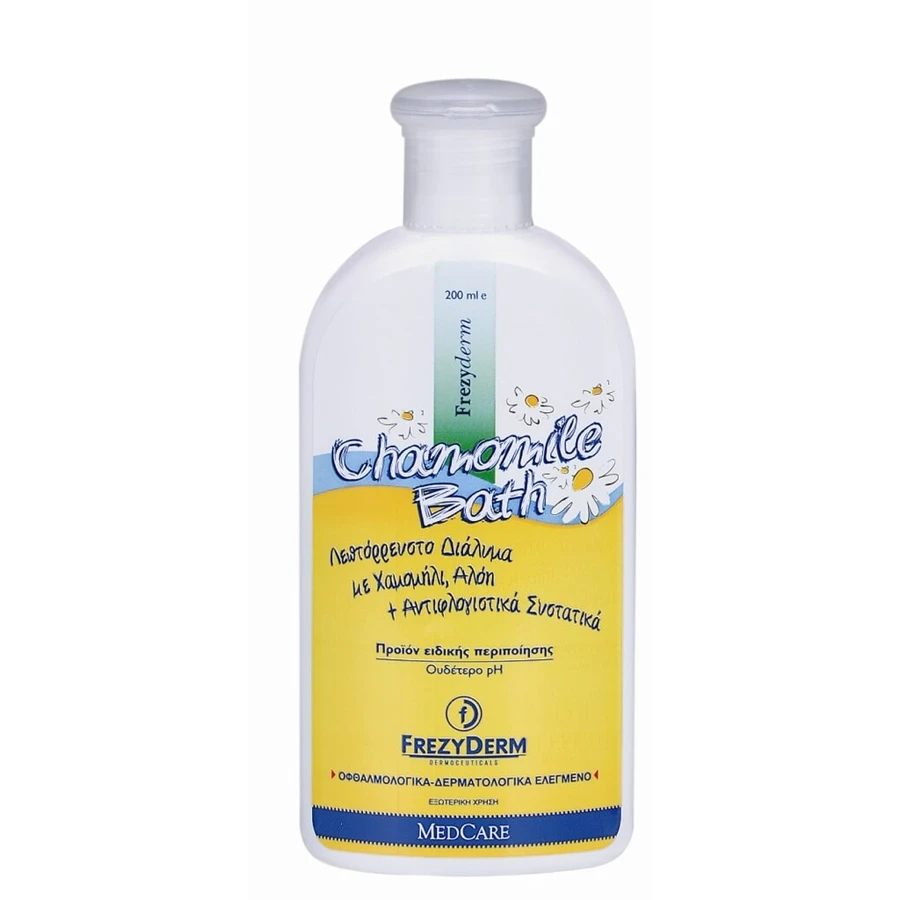 FREZYDERM Bain à la camomille pour le soulagement et le soin des peaux irritées et sensibles 200ml