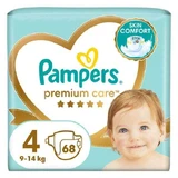 PAMPERS Premium Care No 4 Para 9-14kg 68 piezas JUMBO+