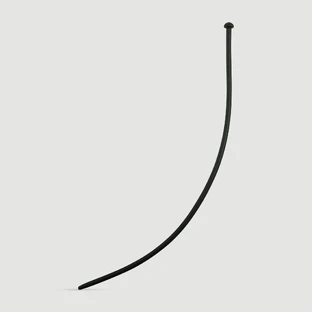300 x 5,5 mm Silikon-Urethral-Schall - Schwarz