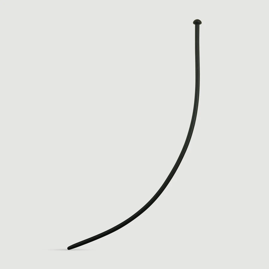 300 x 5,5 mm Silikon-Urethral-Schall - Schwarz
