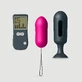 Genious Secret Dop de fund vibrator controlat de la distanță - roșu/negru