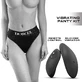 Zdalnie sterowany wibrator Discreet Panty XL Heating - czarny