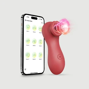 The Ultimate Sucker Stimulateur à succion clitoridienne avec contrôle de l'application - Rouge