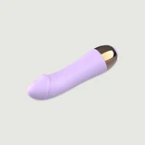 Mini Dick Silicone VIbrating Bullet - Purple