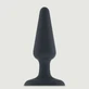 Best Vibe Plug Medium Vibrating Silicone Butt Plug - Black