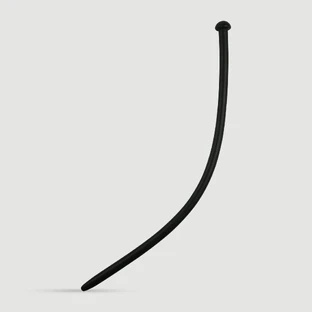300 x 9,5 mm Sunet uretral din silicon - negru